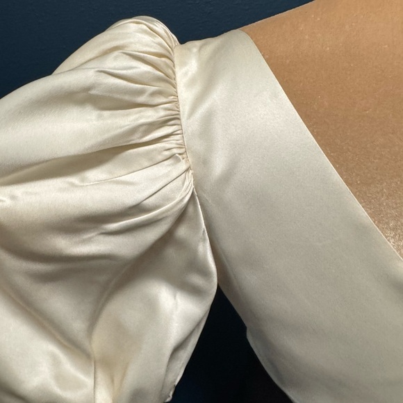 Vintage St John by Marie Grey Elegant Black Knit and Cream Dress Size 6 - Picture 11 of 15